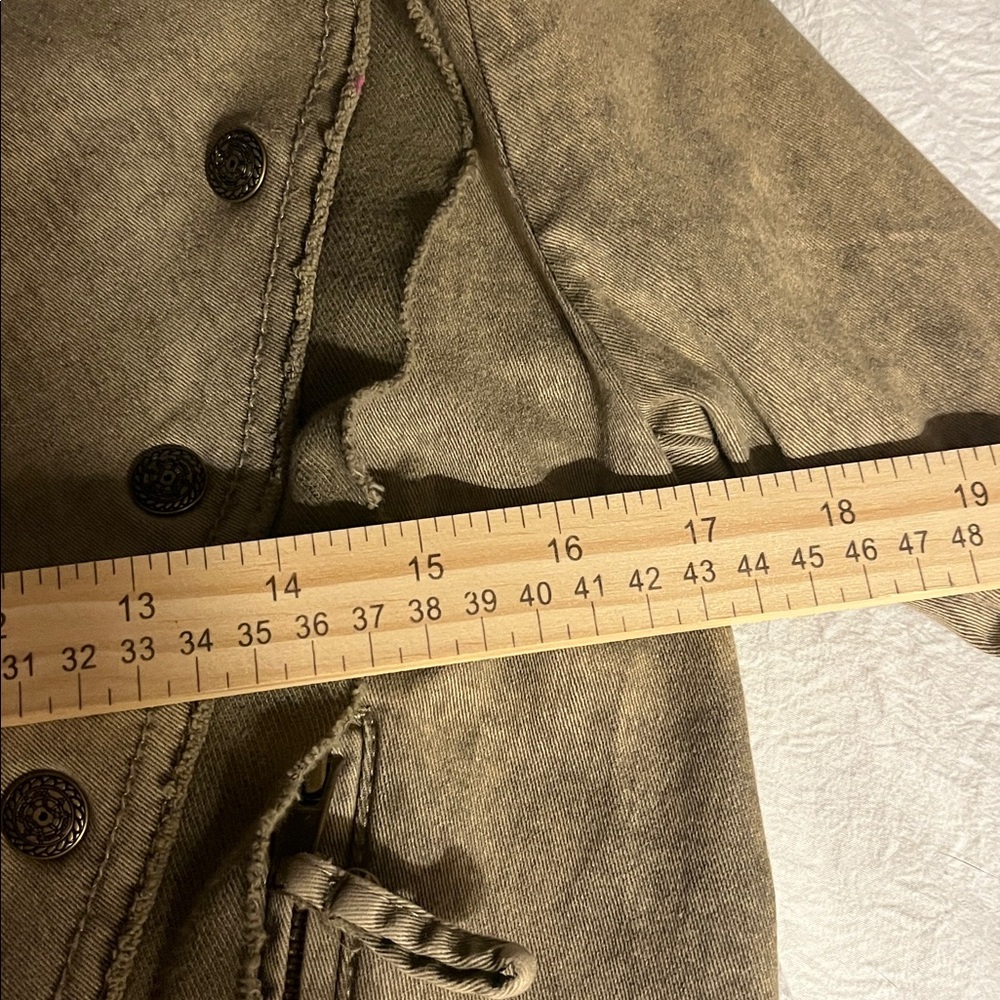 Free People Collapsing Twill Military Jacket - Tan - Picture 8 of 8